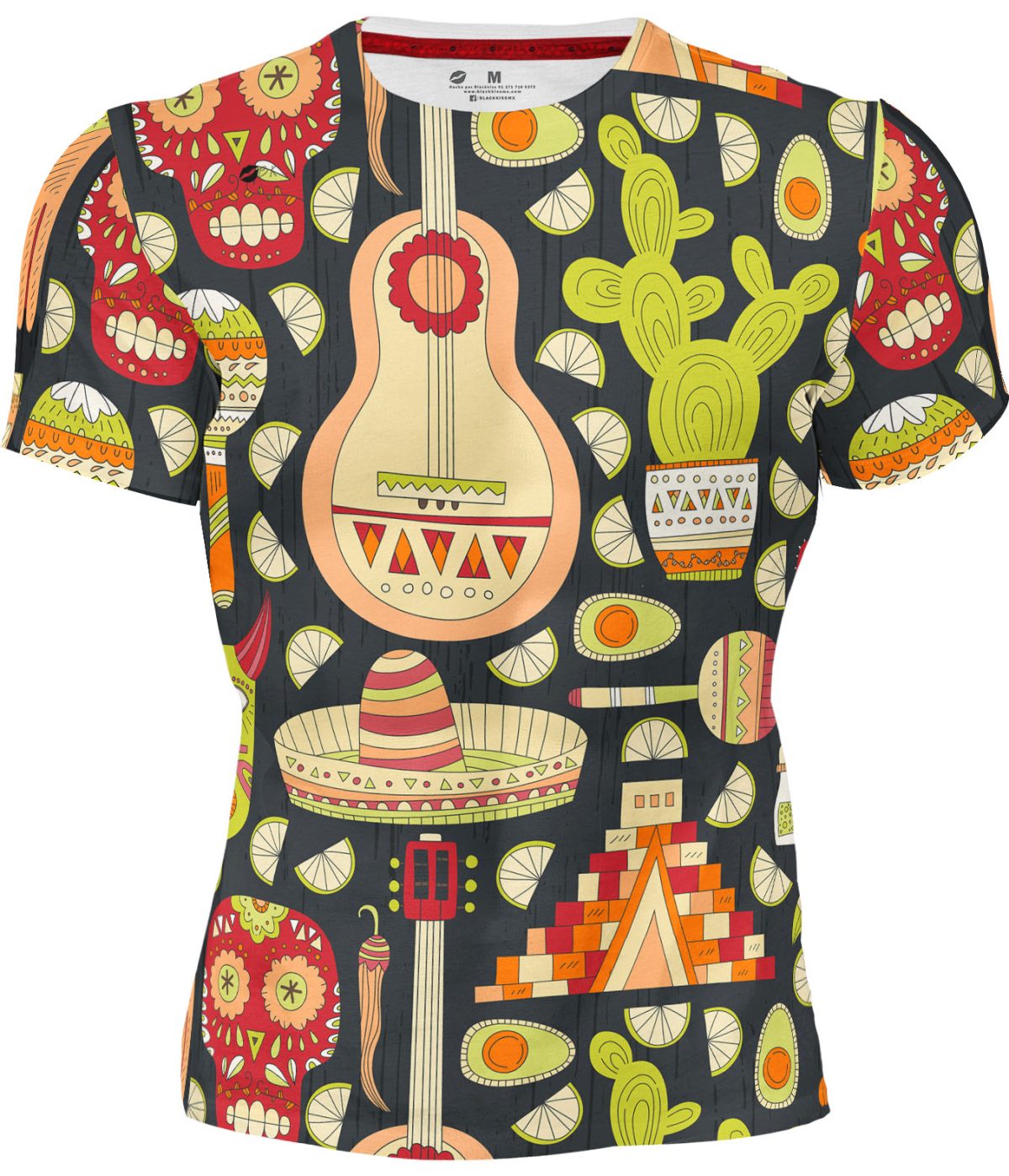 Playera Guitarra Nopales Mexicanos
