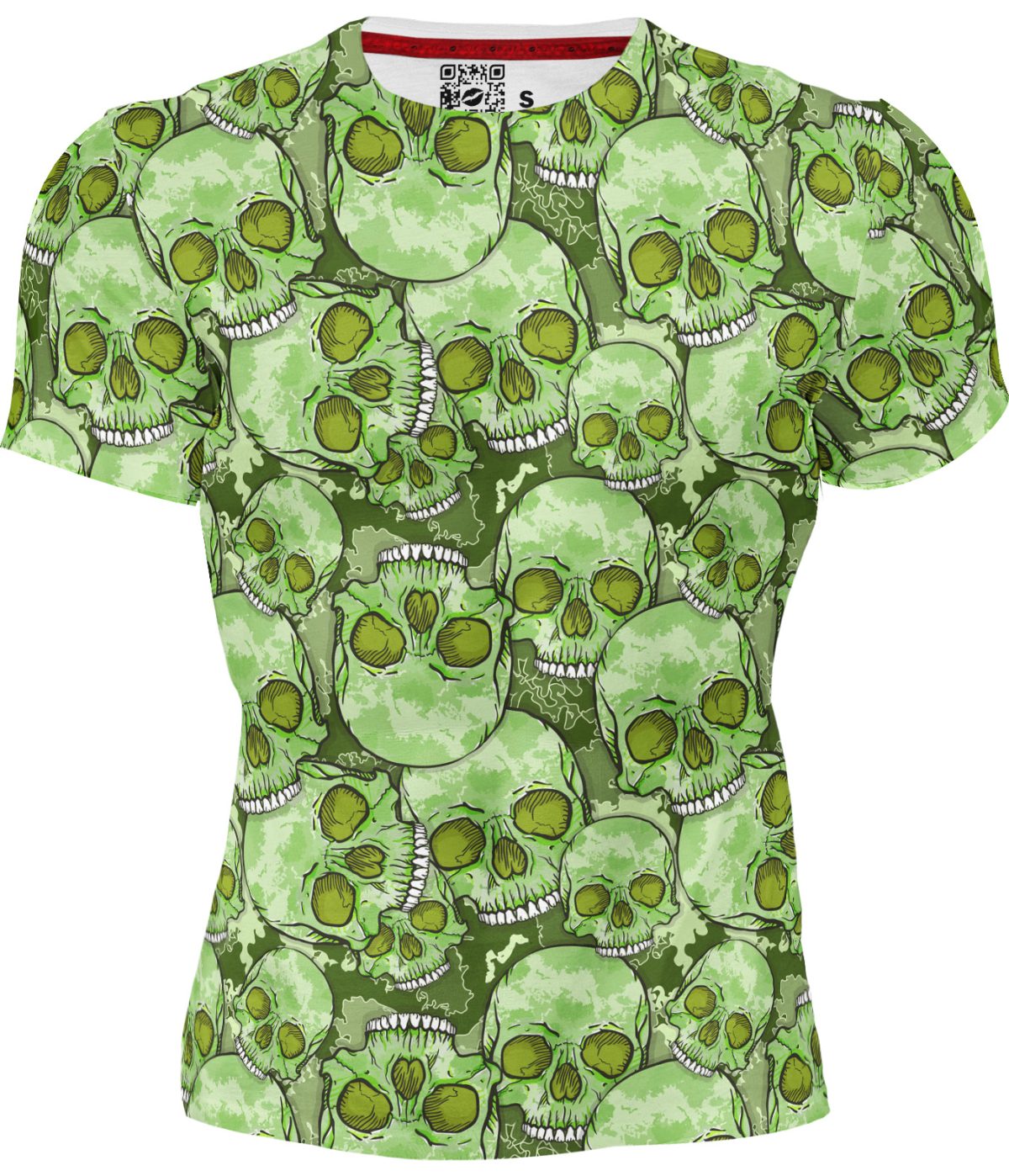 Playera Calavera Collage Verde