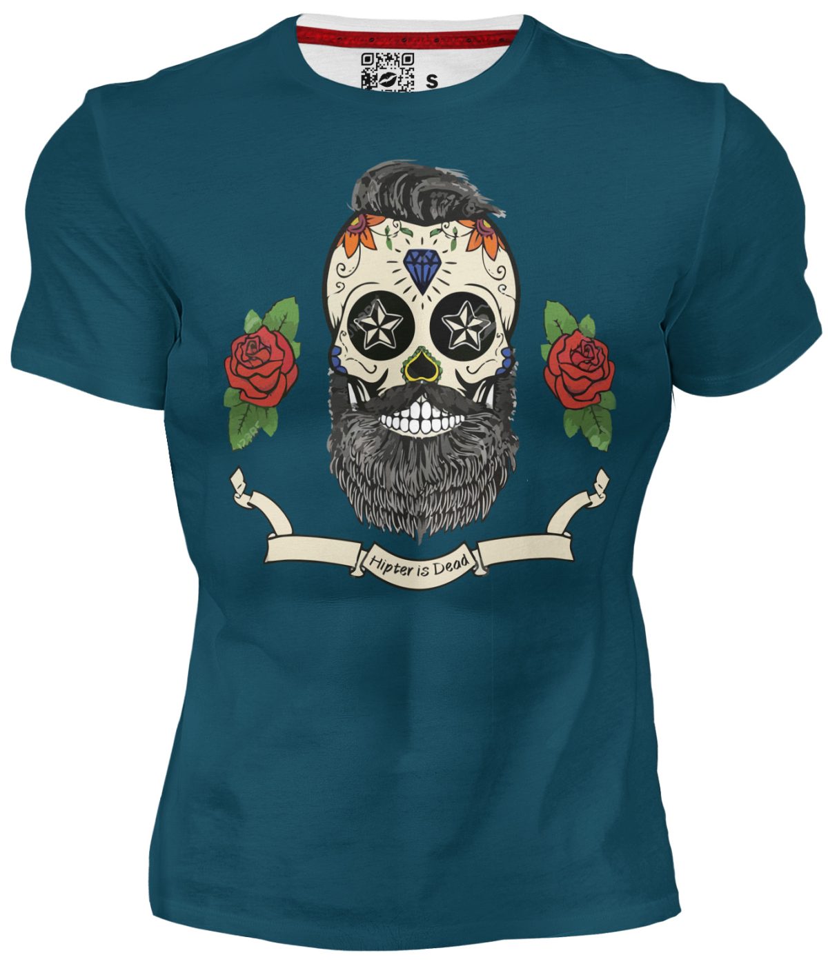 Playera Calavera Hipster