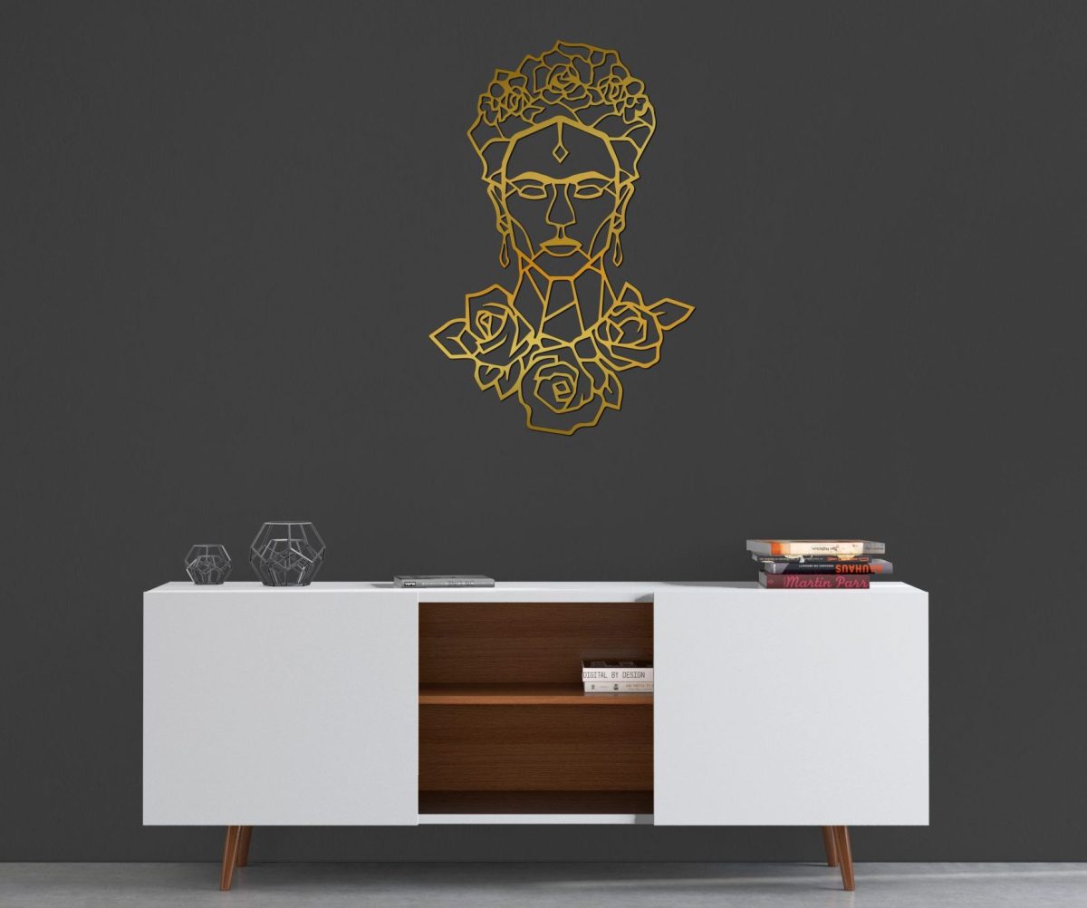 FRIDA GEOMETRICA DECORACIÓN DE PARED 65x45cm