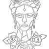 FRIDA GEOMETRICA DECORACIÓN DE PARED 65x45cm - Imagen 6