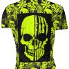 Playera Calavera Live Fast Die Young NEON - Imagen 2