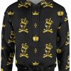 Sudadera Sublimada Calaveras Con Corona Doradas - Imagen 2