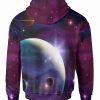 Sudadera Sublimada Galaxia Planetas Morada - Imagen 3