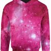 Sudadera Sublimada Galaxia Estrellas Rosa - Imagen 2