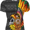 Playera Calavera Guerrero Aguila Cuāuhpipiltin - Imagen 5