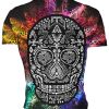Playera Calavera Explosión de Color - Imagen 2