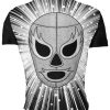 Playera Playera Mascara Lucha Libre Plateada Santo - Imagen 2
