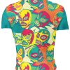 Playera Playera Mascaras Lucha Libre Retro - Imagen 2
