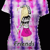 Playeras Mejores Amigas Best Friend Tie Dye Rosa - Imagen 3