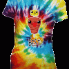Playera Mejores Amigas Por Siempre Trio Trompo Taco Salsa Tie Dye Colores - Imagen 2