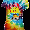 Playera Mejores Amigas Por Siempre Trio Trompo Taco Salsa Tie Dye Colores - Imagen 3