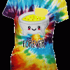 Playera Mejores Amigas Por Siempre Trio Trompo Taco Salsa Tie Dye Colores - Imagen 4