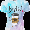 Playeras de Pareja Amor Café Dona Perfect Couple Azul Rosa - Imagen 5