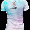 Playeras de Pareja Amor Café Dona Perfect Couple Azul Rosa - Imagen 4