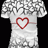 Playeras de Pareja Amor Hilo Rojo Corazones Blanco y Negro - Imagen 4
