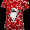 Playeras de Pareja Amor Oveja Enamorada Rojo Corazones - Imagen 3
