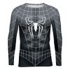 Playera Full Manga Larga Hombre Araña Traje Negro - Imagen 2