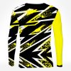 Playera Full Manga Larga Jersey Motocross Deporte Extremo Amarillo - Imagen 2
