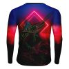 Playera Full Manga Larga Jersey Pesca Marlin Geometría Neón - Imagen 3