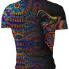 Playera Full Print Jaguar Mándala Tribal Colores - Imagen 2