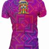 Playera Full Print Dama Pirámide Iguana Maya - Imagen 2
