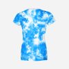 Playera Full Print Dama Día De Las Madres Cielo Nubes Super Mamá - Imagen 2