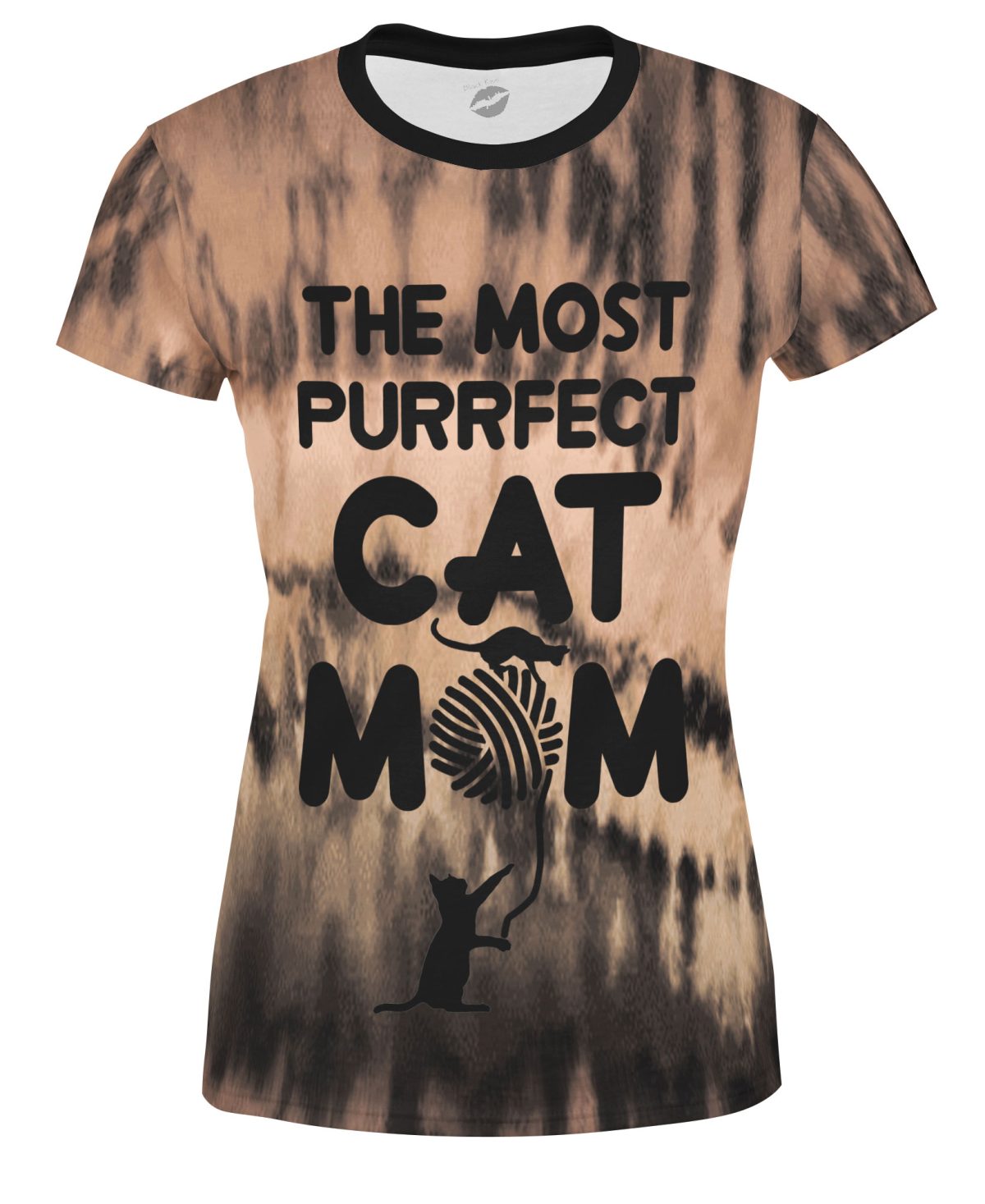 Playera Full Print Dama Día De Las Madres Cat Mom Purrfect Gatitos