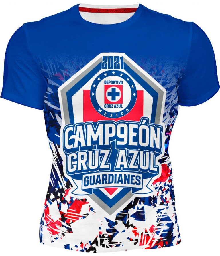 Clausura 2021 Playera Del Cruz Azul Campeon Playera Cruz Azul