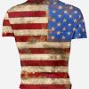 Playera Full Print Bandera Americana Route US 66 - Imagen 2