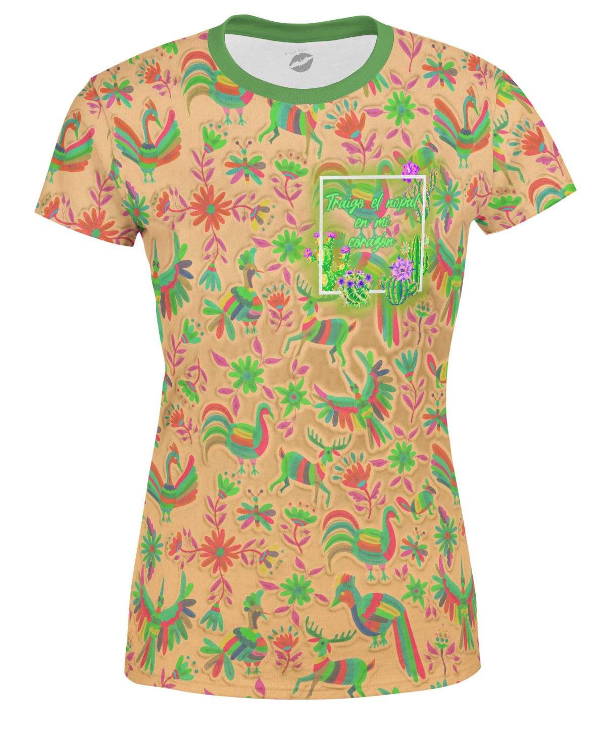 Playera Full Print 15 Septiembre México Nopal En Mi Corazón Alebrijes