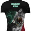 Playera Full Print Negra México Espíritu Orgullosamente Mexicano - Imagen 2