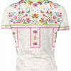 Playera Full Print Blanca Folklor México Flores - Imagen 2