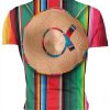 Playera Full Print México Zarape Sombrero Orgullosamente Mexicano - Imagen 2