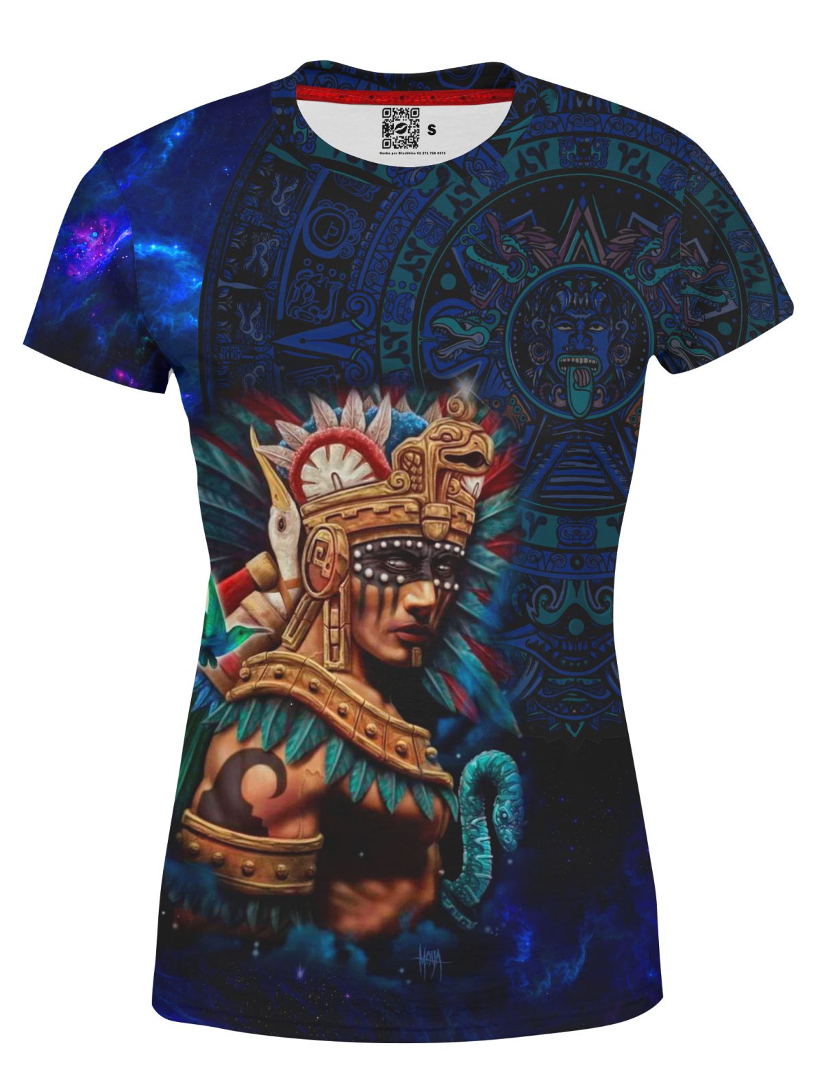 Playera Full Print Dama Quetzalcóatl Prehispánico 346
