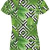 Playera Full Print Dama Calavera Cool Palmeras Cocos - Imagen 2