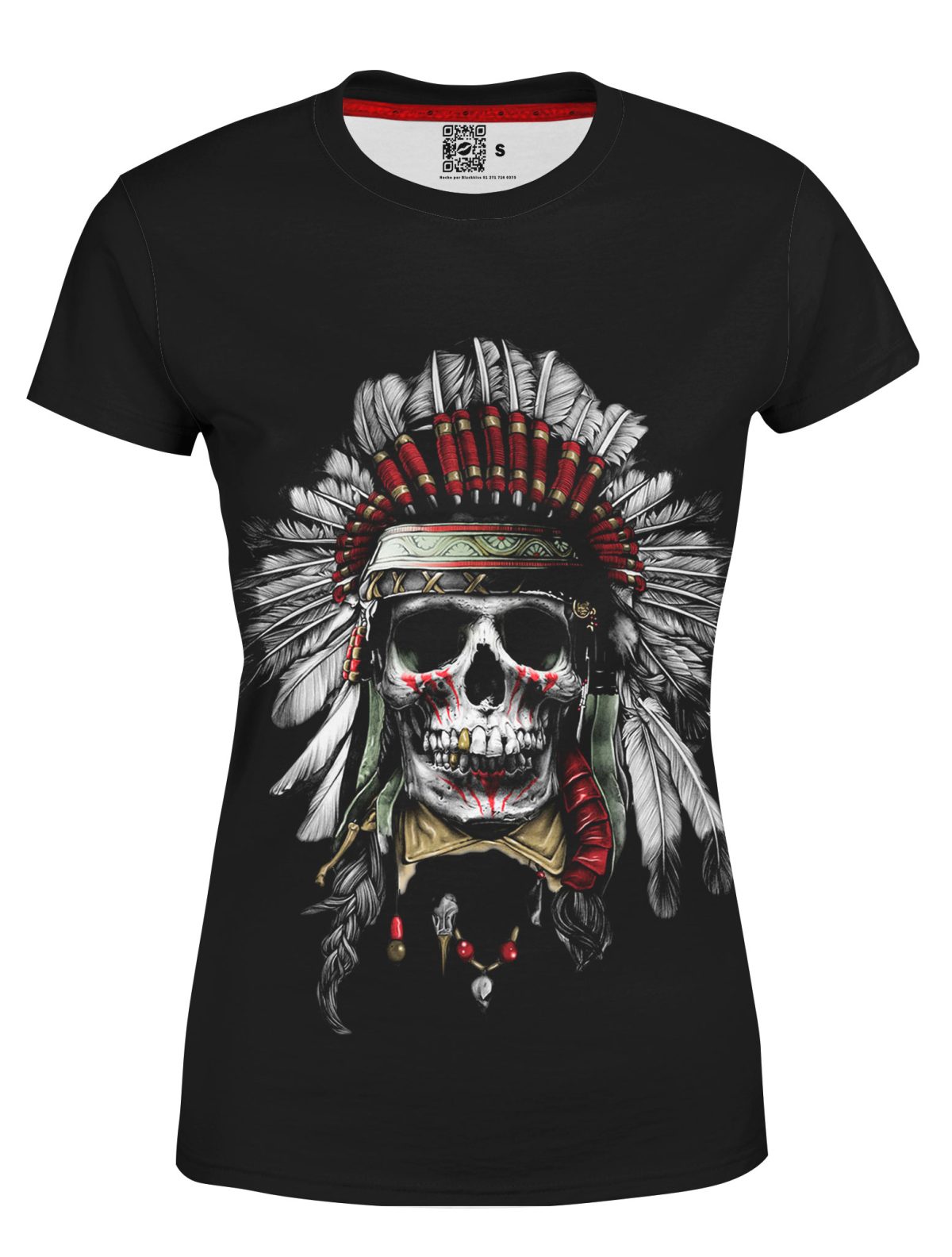 Playera 3d Sublimada Dama Calavera Penacho