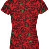 Playera Sublimada Dama Calavera Punk Serpiente Rosas Rojas - Imagen 2