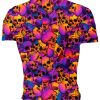 Playera Sublimada Calaveras Colores Cráneos Amarillo Morado - Imagen 2