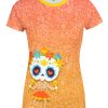 Playera Sublimada Día De Muertos Calavera Esqueletos Pareja - Imagen 4