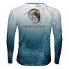 Playera Full Jersey Pesca Cabos Brujula Pez Espada Azul - Imagen 2