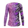 Playera Dama Jersey Lila Deporte Extremo Mariposas - Imagen 2
