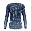 Playera Dama Jersey Black Magic Magia Calaveras Guija Signos - Imagen 2