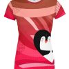 Playera Full Duo Pareja Amor  San Valentín Amor Pingüinos Corazón - Imagen 2