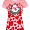 Playera Full Duo Amor Pareja San Valentín Panda Corazones Y Rosas - Imagen 2