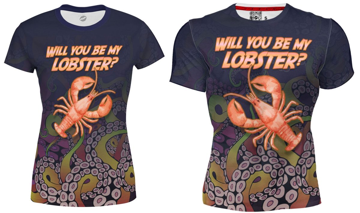 Playera Full Duo Amor San Valentín Lobster Tentáculos Y Langosta