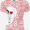 Playera Full Duo Amor San Valentín Tu Y Yo Beso Corazones - Imagen 4