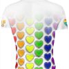 Playera Full San Valentín Amor Corazones Arcoíris Love Is Love - Imagen 2