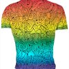 Playera Full Print Caballero Amor Arcoíris Rainbow Love Corazones - Imagen 2
