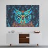 Cuadro Canvas Buho Mandala Azul - Imagen 3